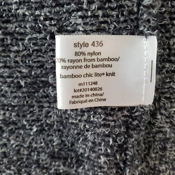 Barefoot Dreams heathered gray waterfall cardigan S/M, EUC - Picture 6 of 9